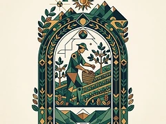 Valle Inca — coffee farmer illustration 1