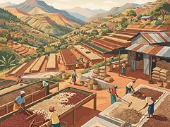 Nginda Estate — coffee farm illustration 2