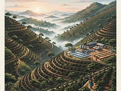 Kambarare — coffee farm illustration 1