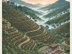 La Fany — coffee farm illustration 1