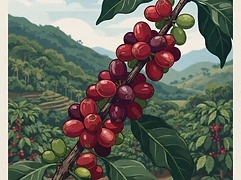 Sol de la Mañana — coffee farm illustration 3