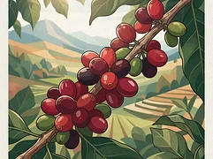 Jigesa — coffee farm illustration 3