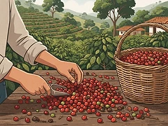 Edward Sandoval — coffee farmer illustration 2