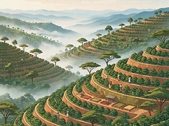 Smallholder farms in Chelbesa β coffee farm illustration 1