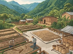 Don Cayito — coffee farm illustration 2