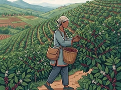 Musa Abalulesa — coffee farmer illustration 1