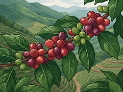 Kukipata — coffee farm illustration 3