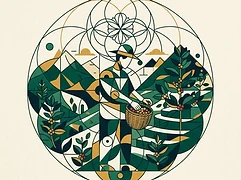 Jose Jijón, Pepe Jijón, and Francisco Vintimilla — coffee farmer illustration 1