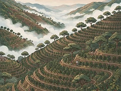 Urcunina — coffee farm illustration 1