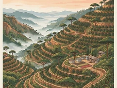 El Borbollón — coffee farm illustration 1