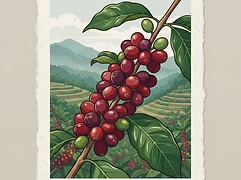 Yandaro washing station — coffee farm illustration 3