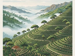 Finca Cataluña — coffee farm illustration 1