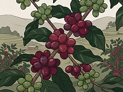 Gathaithi Cooperative — coffee farm illustration 3