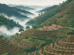 Bella Vista β coffee farm illustration 1