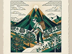 Alberto & Carlos Lizarazo — coffee farmer illustration 3