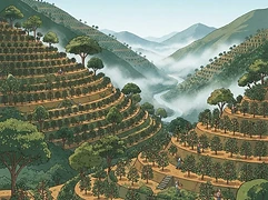 Rayos del Sol β coffee farm illustration 1
