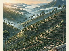 Los Delirios โ coffee farm illustration 1