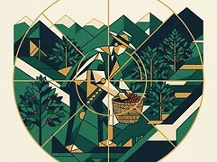 Santafé community growers — coffee farmer illustration 2