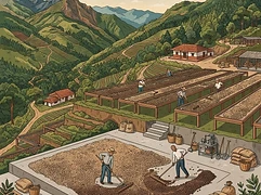 Finca Alcatraz β coffee farm illustration 2