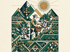 Arley Arboleda — coffee farmer illustration 1