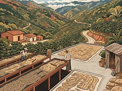 Finca Paraíso — coffee farm illustration 2