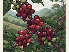 Savage Coffees — coffee farm illustration 3