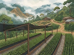 The Peterson family — coffee farmer illustration 3