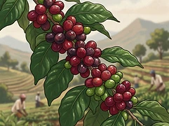 Smallholder farms in Chelbesa β coffee farm illustration 3