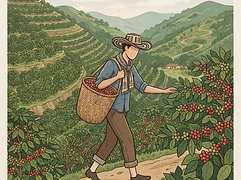 Juan Jimenez — coffee farmer illustration 1