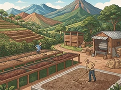 Finca Bernardina — coffee farm illustration 2