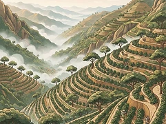 Kukipata — coffee farm illustration 1