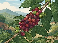 Hermanos Luna — coffee farm illustration 3