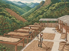 Villa Sofia — coffee farm illustration 2