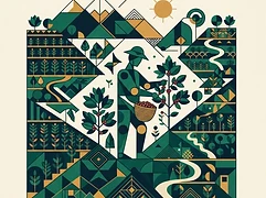 Flor Marina Betancourt — coffee farmer illustration 3