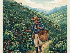 Edward Sandoval — coffee farmer illustration 1