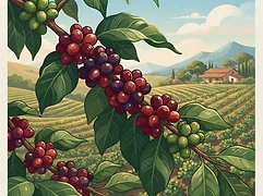 Daterra — coffee farm illustration 3
