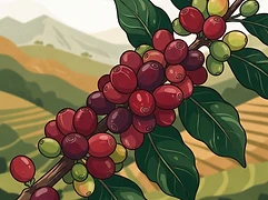 Sol Naciente — coffee farm illustration 3