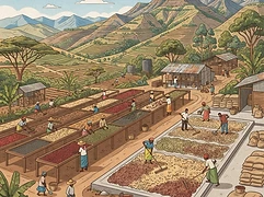 Kamavindi Estate β coffee farm illustration 2
