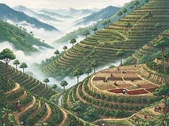 Smallholders — coffee farm illustration 1