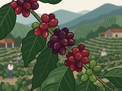 Vandaluz — coffee farm illustration 3