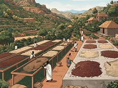 Smallholder farms contributing to Adorsi-Testi Wash Station — coffee farm illustration 2