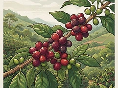 Lost Origin — coffee farm illustration 3