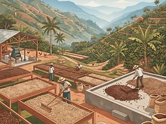 Finca Tamana β coffee farm illustration 2