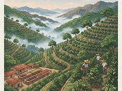 Finca San Francisco — coffee farm illustration 1