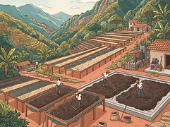 Hacienda Carmona — coffee farm illustration 2
