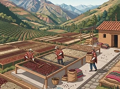 Los Cedros β coffee farm illustration 2