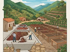 Fazenda Santa Clara — coffee farm illustration 2