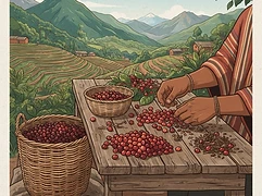 Edid Medina — coffee farmer illustration 2