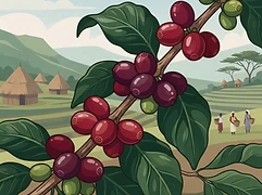 Dawencho β coffee farm illustration 3