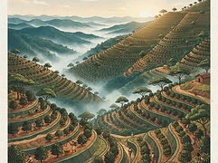 Busambo Hill — coffee farm illustration 1